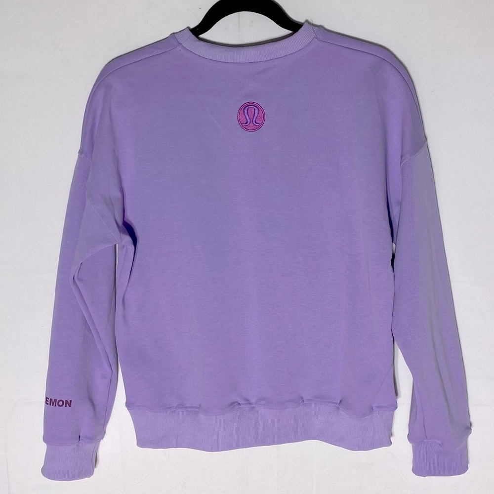 Lululemon Athletica Lilac Smoke Perfectly Oversized Crew Neck Sweatshirt S - Picture 13 of 14